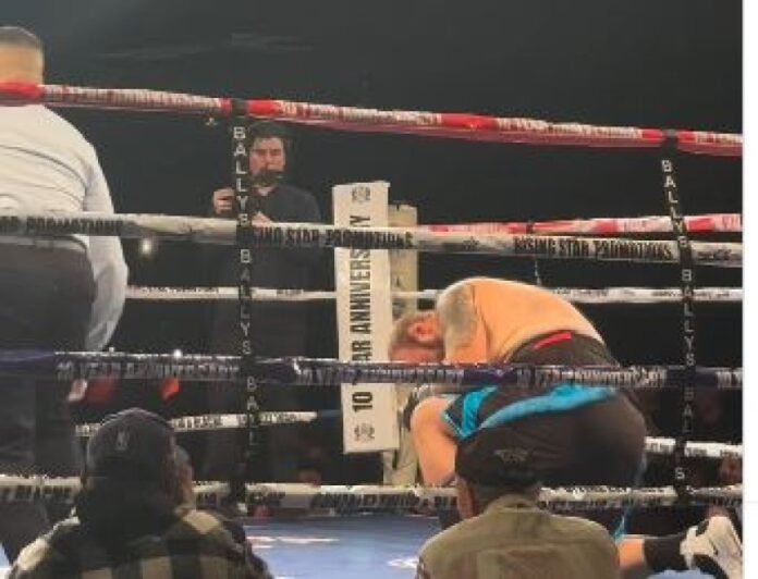 Shqiptari e rrëzon për 30 sekonda boksierin amerikan (VIDEO)