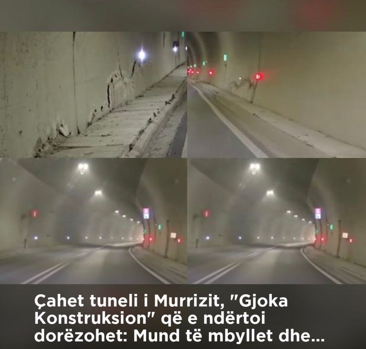 Çahet tuneli i Murrizit, “Gjoka Konstruksion” që e ndërtoi dorëzohet: Mund të mbyllet dhe…