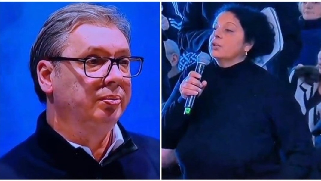 SkandaI në Serbi – Vuçiq para një salle të mbushur detyroi një grua t’i tregojë fëmijës se nuk është nëna e tij