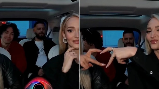 Brikena, Selin, Mal dhe Miri hipin në makinë për xhiron e tyre në Tiranë