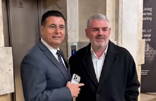 Shala e Bahtiri “kapen” afër liftit, ja çfarë u dëgjuan duke folur