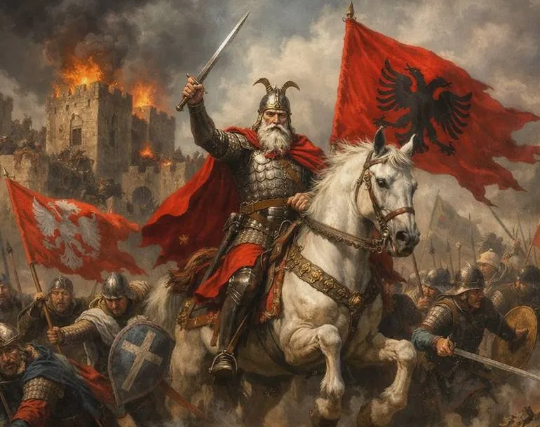 Gjergj Kastrioti është i vetmi shqiptar që e shkeli dhe e dogji Serbinë!