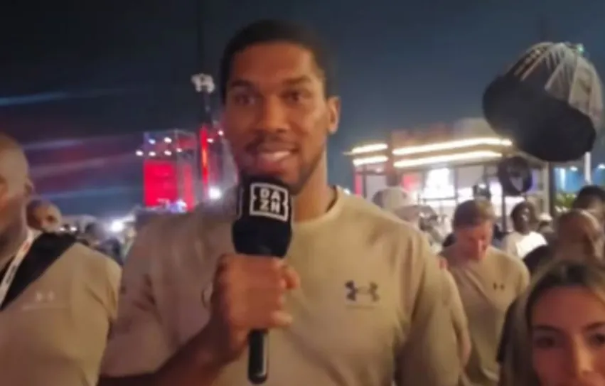 Një ditë para meçit, Anthony Joshua ia thotë disa fjalë shqiptarit